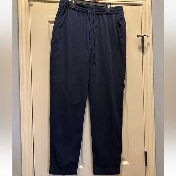 GAP Women’s Easy Pant, Navy Drawstring Waist 29” Inseam Size Medium Tall - Picture 1 of 5